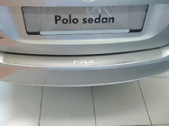 Volkswagen Polo 2010–2017 Aizmugurējā bampera uzlika Nataniko (nerūsējošais tērauds) 2009-2014, hečbeks foto 1