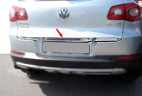 Volkswagen Tiguan 2007–2016 Bagāžnieka malas uzlika (nerūsējošā tērauda) foto 9