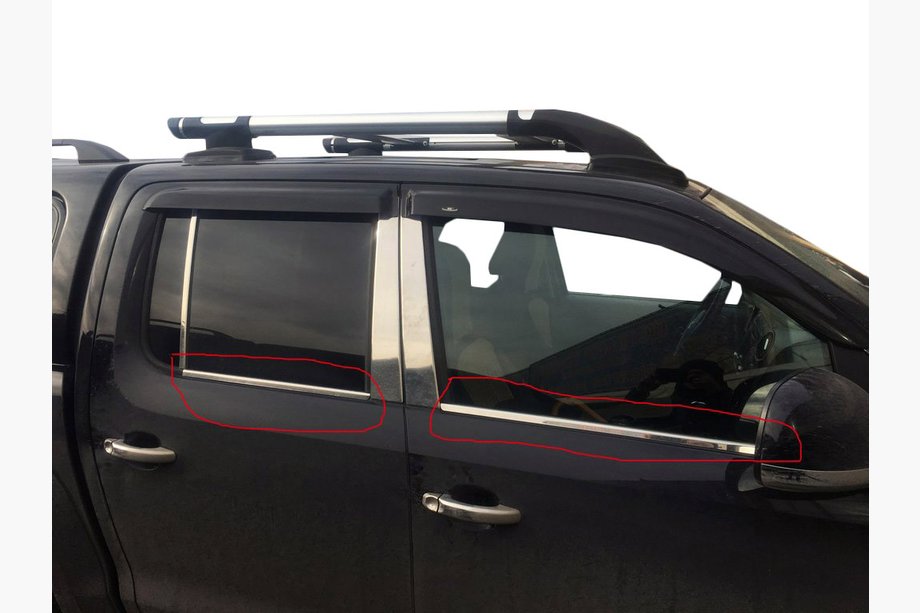 Volkswagen Amarok 2010–2022 Logu apmales (4 līstes, nerūsējošais tērauds) Carmos - turku teras Image
