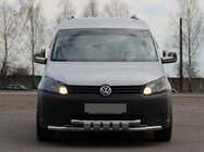 Volkswagen Caddy 2010–2015 Priekšējais aizsargstienis Shark ST015 (nerūsējošais tērauds) foto 1