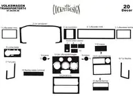Volkswagen T4 Caravelle/Multivan 1990–2003 Paneļa uzlikas (1996-1999) foto 6