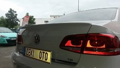 Volkswagen Passat B7 2012–2015 Meliset spoileris (krāsojams, EU) foto 3