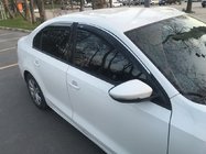 Volkswagen Jetta 2011–2018 Logu deflektori ar hroma līsti (4 gab., Niken) foto 2