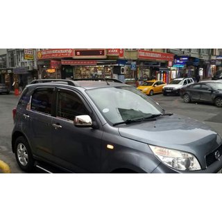 Ārējās logu apmales (4 gab., nerūsējošais tērauds) Daihatsu Terios 2006–2017 foto 2