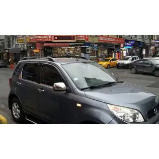 Ārējās logu apmales (4 gab., nerūsējošais tērauds) Daihatsu Terios 2006–2017 foto 2