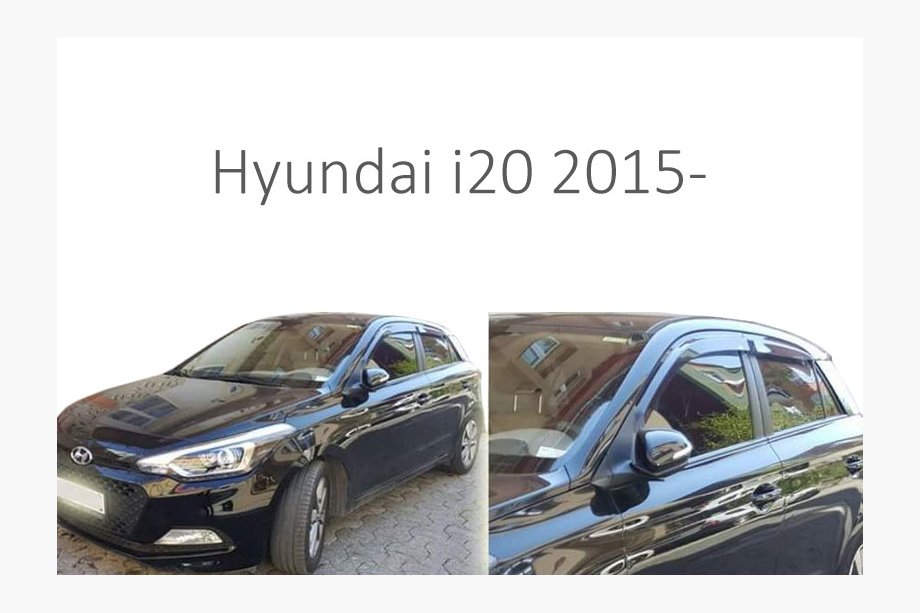 Hyundai I-20 2014–2020 Logu vēja deflektori (4 gab., Perflex) Image