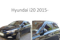 Hyundai I-20 2014–2020 Logu vēja deflektori (4 gab., Perflex) foto 1
