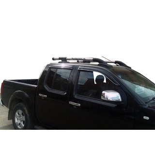 Jumta reliņi ar šķērssijām (2 gab., hromēti) Nissan Navara 2006–2015 foto 2
