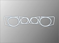 Volkswagen Jetta 2006–2011 Aizmugurējo lukturu uzlikas (2 gab., plastmasa) foto 1