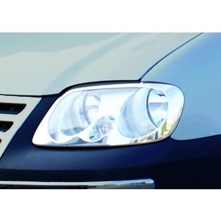 Priekšējo lukturu uzlikas (2 gab., nerūsējošais tērauds) Volkswagen Caddy 2004–2010 foto 4