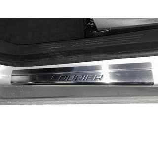 Sliekšņu uzlikas Carmos V1 (4 gab., nerūsējošais tērauds) Ford Courier 2014–2023 foto 2