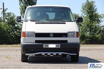 Volkswagen T4 Caravelle/Multivan 1990–2003 Priekšējais aizsargs ar režģi ST010 (nerūsējošais tērauds) foto 2