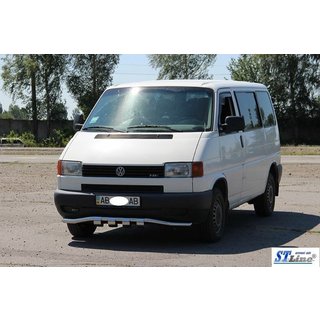 Priekšējais aizsargs ar režģi ST010 (nerūsējošais tērauds) Volkswagen T4 Transporter 1990–2003 foto 3