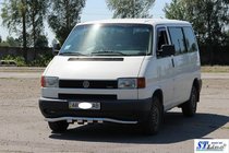 Volkswagen T4 Caravelle/Multivan 1990–2003 Priekšējais aizsargs ar režģi ST010 (nerūsējošais tērauds) foto 3