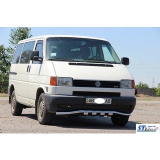 Priekšējais aizsargs ar režģi ST010 (nerūsējošais tērauds) Volkswagen T4 Transporter 1990–2003 foto 4
