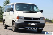 Volkswagen T4 Caravelle/Multivan 1990–2003 Priekšējais aizsargs ar režģi ST010 (nerūsējošais tērauds) foto 4