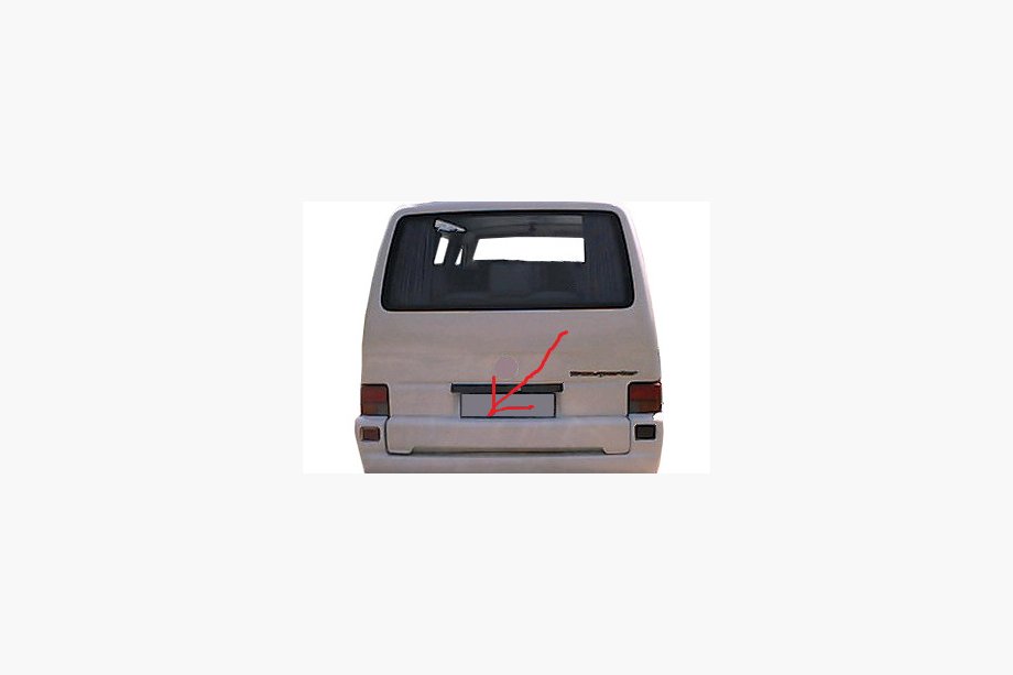 Volkswagen T4 Caravelle/Multivan 1990–2003 Bagāžnieka vāka uzlika (krāsošanai) Image
