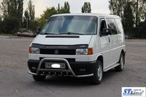 Volkswagen T4 Caravelle/Multivan 1990–2003 Priekšējais aizsargstienis (bullbar) WT003 Plus-1 (nerūsējošais tērauds) foto 2