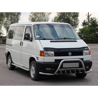 Priekšējais aizsargstienis (bullbar) WT003 Plus-1 (nerūsējošais tērauds) Volkswagen T4 Transporter 1990–2003 foto 1