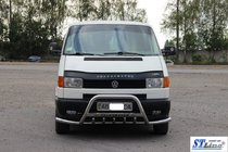 Volkswagen T4 Caravelle/Multivan 1990–2003 Priekšējais aizsargstienis (bullbar) WT003 Plus-1 (nerūsējošais tērauds) foto 3