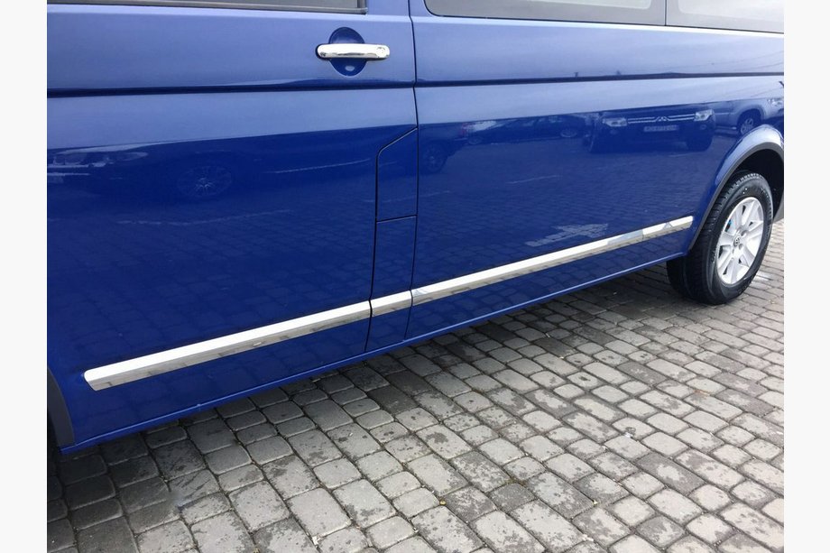 Volkswagen T5 Multivan 2003–2010 Durvju moldingi (nerūsējošais tērauds, hroms) Image