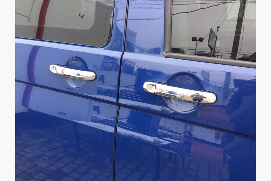 Volkswagen T5 Transporter 2003–2010 Durvju rokturu uzlikas (nerūsējošais tērauds) 3 gab. OmsaLine – Itālijas nerūsējošais tērauds Image