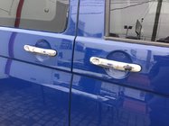 Volkswagen T5 Transporter 2003–2010 Durvju rokturu uzlikas (nerūsējošais tērauds) 3 gab. OmsaLine – Itālijas nerūsējošais tērauds foto 1