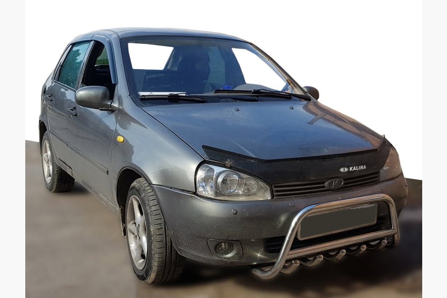 Lada Kalina 2004–2011 Nerūsējošā tērauda priekšējais aizsargstienis (bullbar) WT003 (60 mm) Image