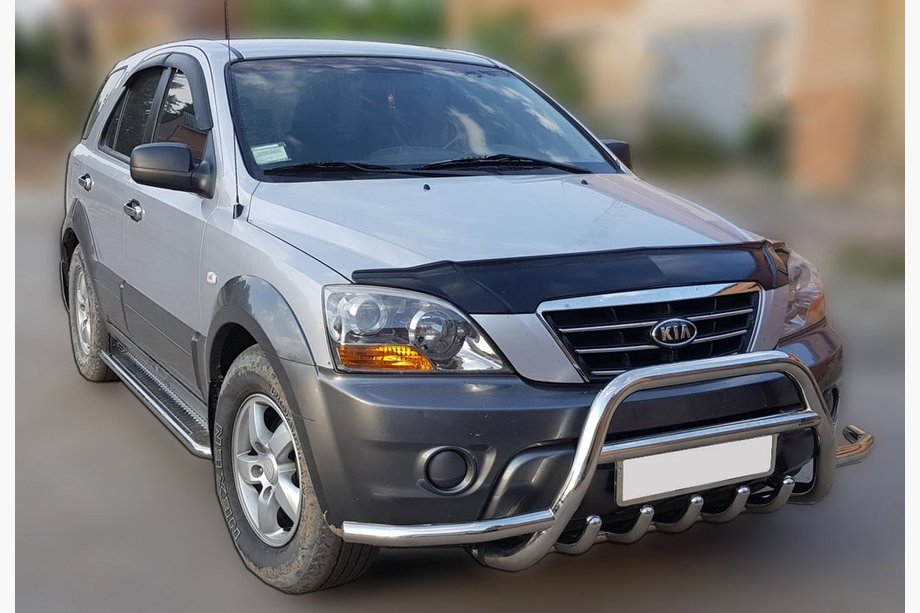 Kia Sorento I BL 2002–2009 Priekšējais aizsargstienis (bullbar) WT003-Exclusive (nerūsējošais tērauds) Image
