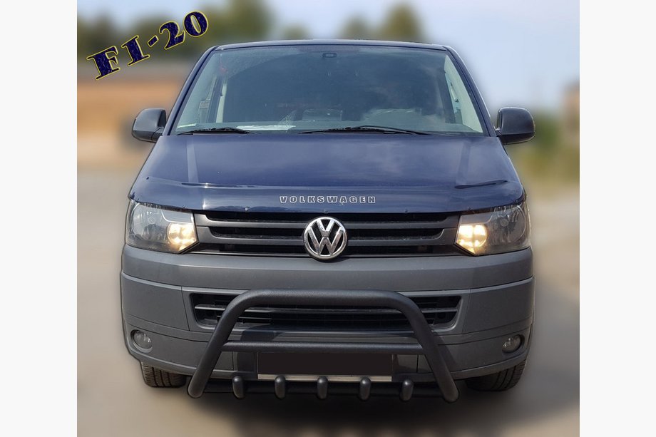 Volkswagen T5 2010–2015 Bullbar WT003 Black (nerūsējošais tērauds) Image