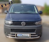 Volkswagen T5 2010–2015 Priekšējais aizsargstienis F3-42 (nerūsējošais tērauds) foto 4