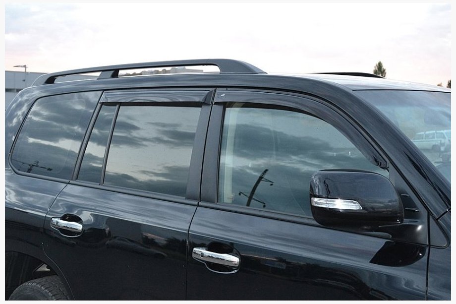 Lexus LX570/450d 2008–2022 Logu vēja deflektori 11 cm (4 gab., Niken) Image