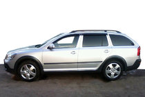Skoda Octavia II A5 2010–2013 Logu vēja deflektori SW (4 gab., Cobra) foto 1