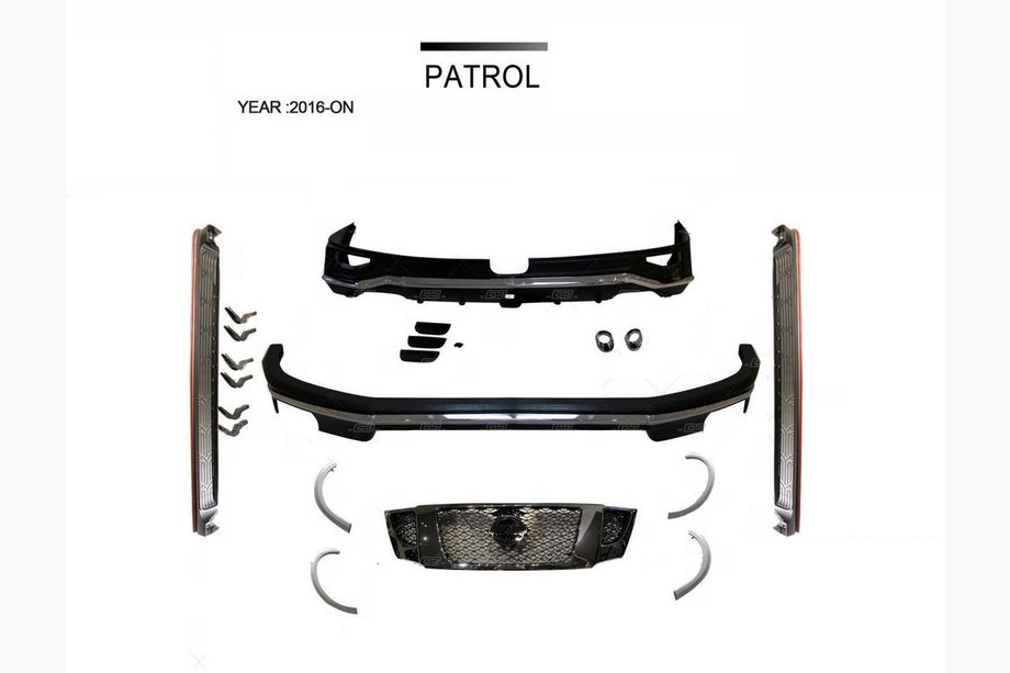 Nissan Patrol Y62 2010–2024 Virsbūves bodykit komplekts V1 (2016↗) Image