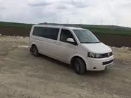 Volkswagen T5 Multivan 2003–2010 Jumta reliņi Skyport (balti) foto 2