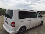 Volkswagen T6 2015–2024 Jumta reliņi Skyport (balti) foto 5
