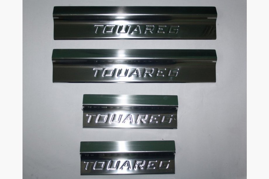 Volkswagen Touareg 2002–2010 Platas sliekšņu uzlikas (4 gab., nerūsējošais tērauds) Foto 1