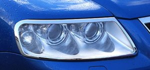Volkswagen Touareg 2002–2010 Priekšējo lukturu hroma uzlikas 2003-2008 (2 gab., plastmasa) foto 1