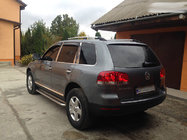Volkswagen Touareg 2002–2010 Jumta reliņi hromēti (plastmasas kājas) Metāla kājiņa foto 6