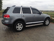 Volkswagen Touareg 2002–2010 Jumta reliņi hromēti (plastmasas kājas) Metāla kājiņa foto 3