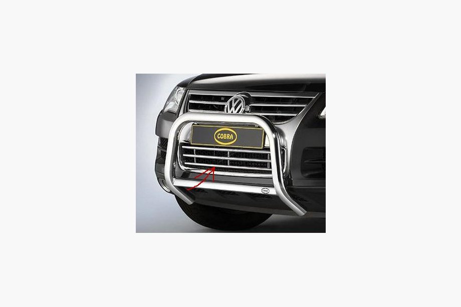 Volkswagen Touareg 2002–2010 Priekšējā bufera režģis (nerūsējošais tērauds) 2003-2008 Image