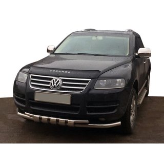 Priekšējais bullbar ST015 (nerūsējošais tērauds) Volkswagen Touareg 2002–2010 foto 1