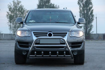 Volkswagen Touareg 2002–2010 Priekšējais bullbārs WT003 Special (nerūsējošais tērauds) foto 4