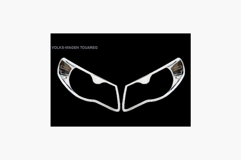 Volkswagen Touareg 2010–2018 Hromētas lukturu uzlikas (2 gab., plastmasa) Image