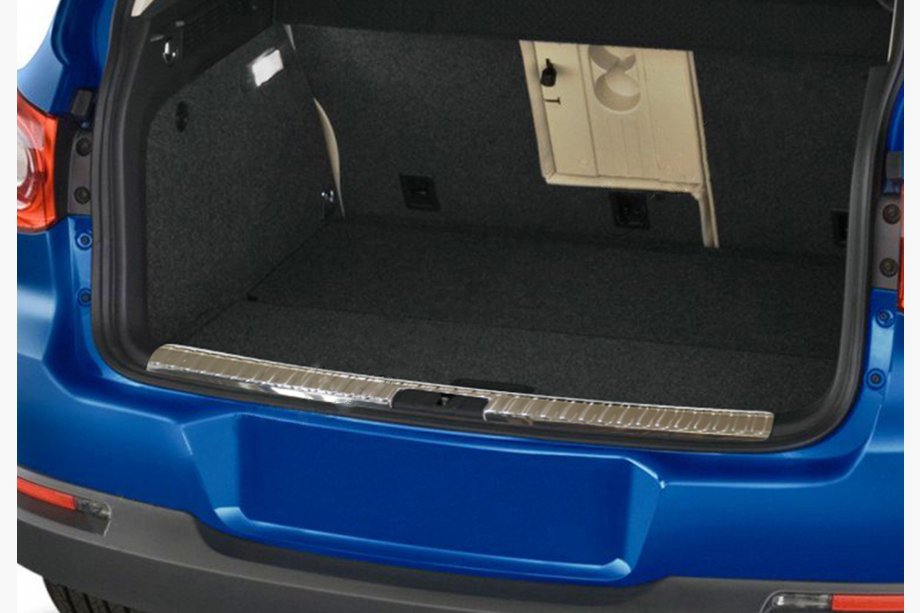 Volkswagen Tiguan 2007–2016 OmsaLine aizmugurējā sliekšņa uzlika (nerūsējošais tērauds) Matēta Foto 3