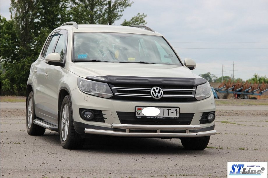 Volkswagen Tiguan 2007–2016 Priekšējais aizsargstienis ST016 (nerūsējošais tērauds) Foto 2