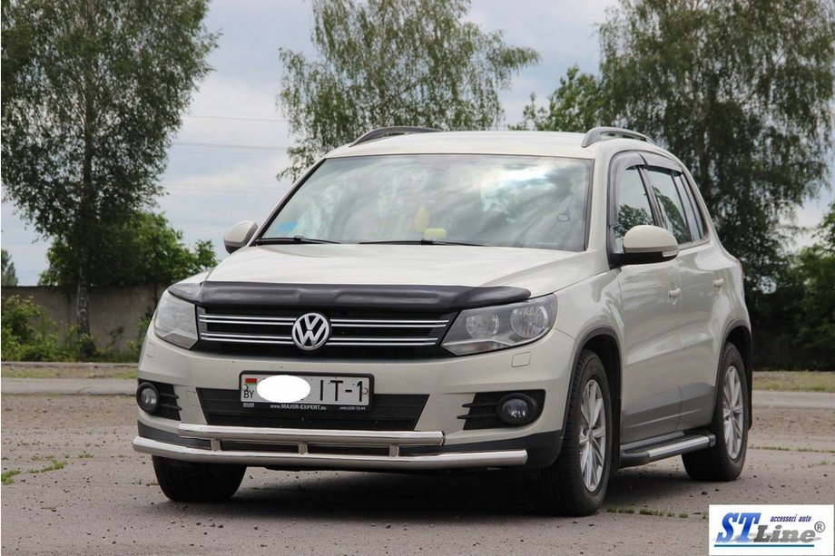 Volkswagen Tiguan 2007–2016 Priekšējais aizsargstienis ST016 (nerūsējošais tērauds) Foto 3