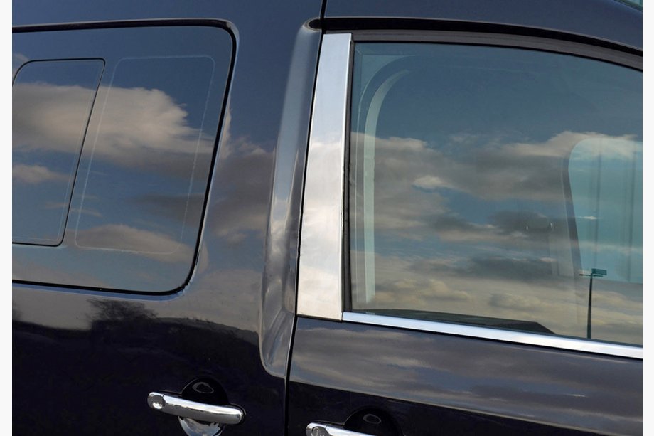 Volkswagen Caddy 2004–2010 Uzlikas durvju statņiem (2 gab., nerūsējošais tērauds) Carmos - turku teras Image