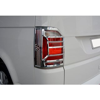 Aizmugurējo lukturu hromēti rāmji OmsaLine (2 gab., ABS hroms) Volkswagen T6 2015–2024