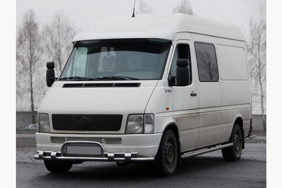 Volkswagen LT 1995–2006 Priekšējais aizsargstienis ST020 (nerūsējošais tērauds) Image